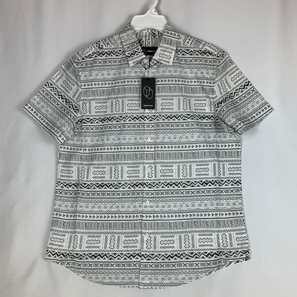 Original Use Short Sleeve Poplin Camp Button-Down Shirt